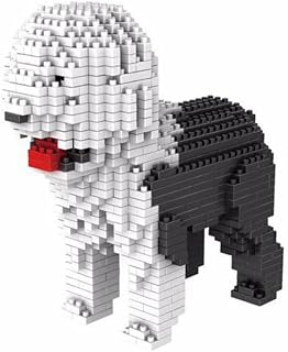 Bausatz Mit Miniaturblöcken. Sammelfigur Als Haustier Zum Zusammenbauen. Für Erwachsene Und Kinder Sammler. Hund English Shepherd