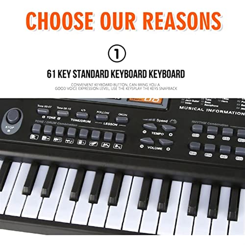 Clavier Piano 61 Clé Musique Clavier Électronique Piano Organ Numérique avec Microphone - Les Beatles, Paul McCartney, John Lennon, RIngo Starr, George Harrison Clavier Piano 61 Clé Musique Clavier Électronique Piano Organ Numérique avec Microphone – Image 8