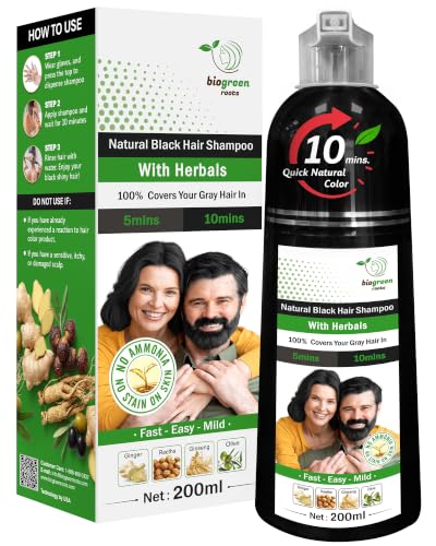 BIOGREEN ROOTS with Herbal Hair Dye Shampoo...