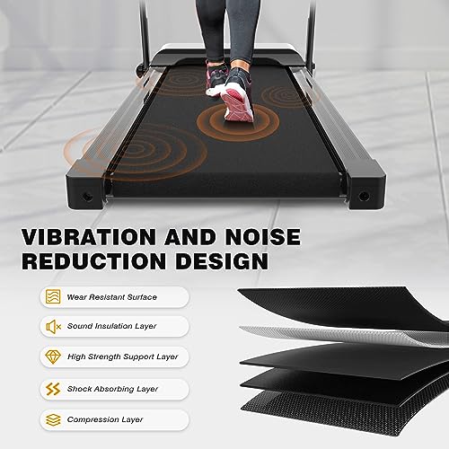 Image of GOWE Motorized Electric Treadmill for Home - 3 Level Manual Inclination & Foldable Running Machine with 12 Programs with Phone Holder
