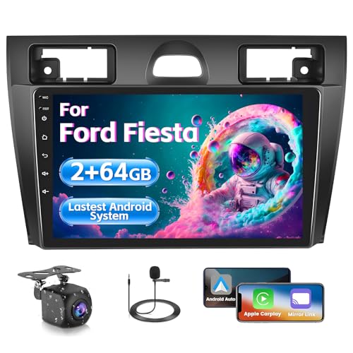 Inefala Android 15 Autoradio für Ford Fiesta 2006-2011 mit Wireless CarPlay Android Auto 2+64G, 9 Zoll Bildschirm Unterstützung DSP 28UI FM RDS GPS Bluetooth WiFi SWC AHD Rückfahrkamera Inefala Android 15 Autoradio für Ford Fiesta 2006-2011 mit Wireless CarPlay Android Auto 2+64G, 9 Zoll Bildschirm Unterstützung DSP 28UI FM RDS GPS Bluetooth WiFi SWC AHD Rückfahrkamera