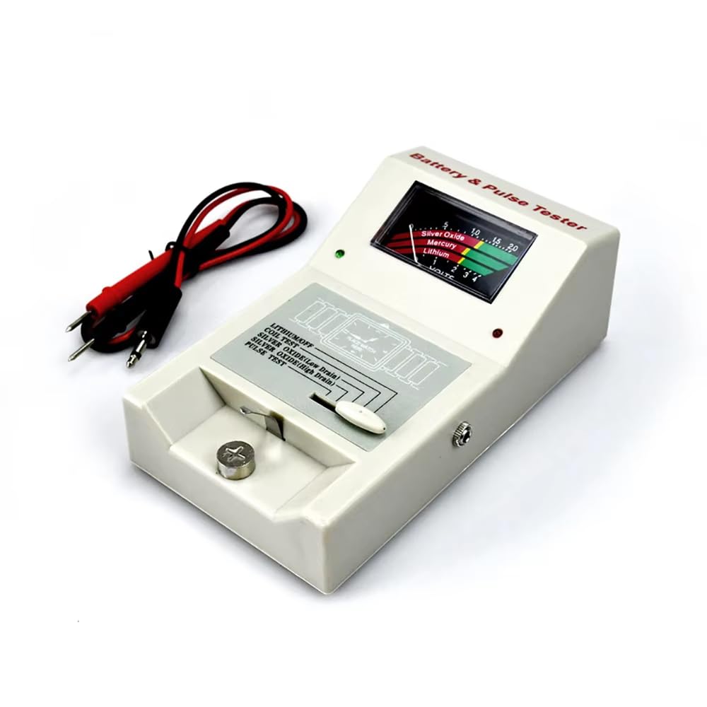 Probador de Pulsos para Movimientos de Relojes de Cuarzo, Probador de Pilas de Botón de 1,5V/3V