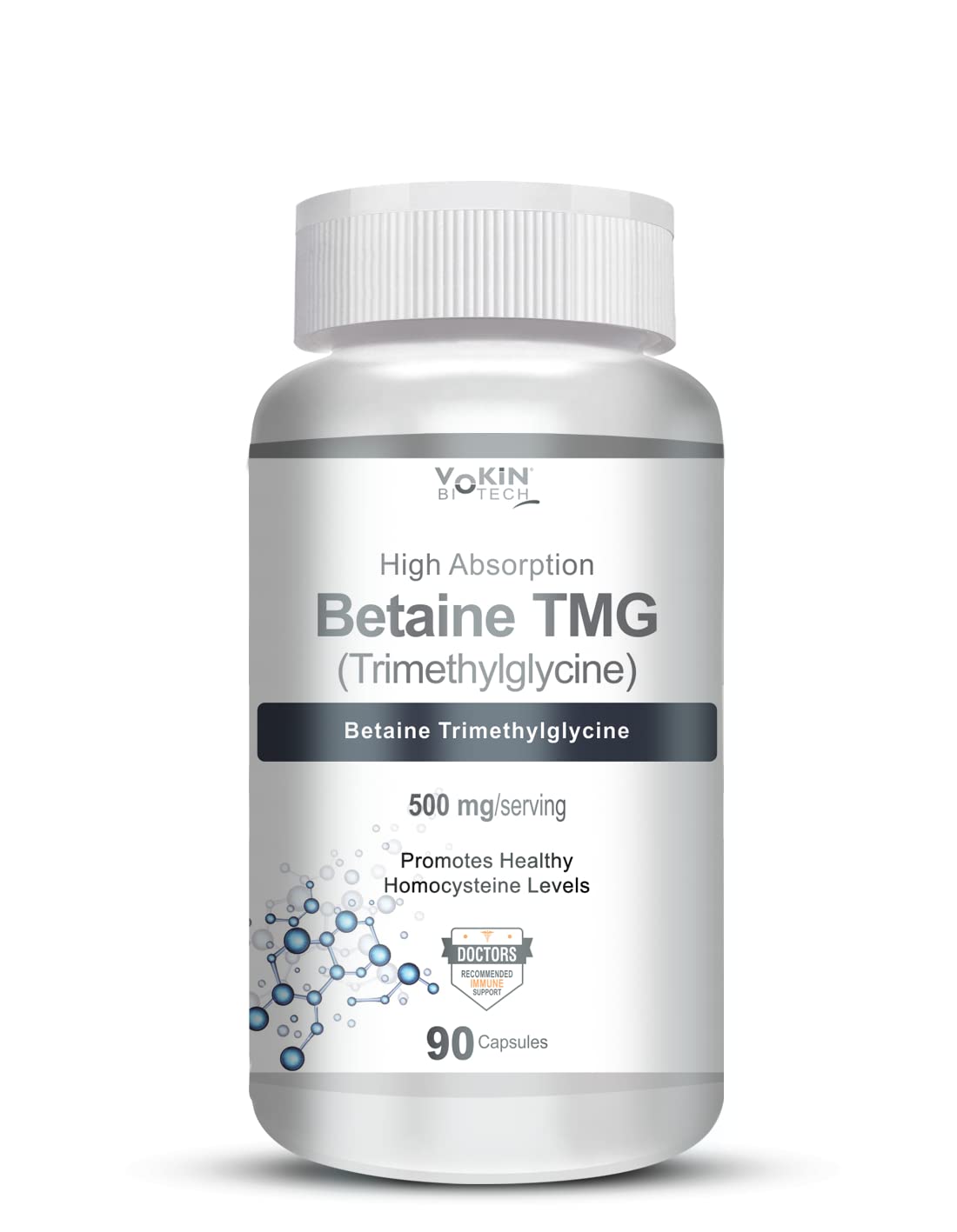 Vokin Biotech Betaine Trimethylglycine (TMG) for Support Healthy Homocysteine Levels (90 Capsules) (B09W9NX8G3) Amazon Price History, Amazon Price Tracker
