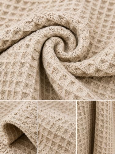 Albornoz de piqué unisex 100% algodón absorbente de gran tamaño para SPA 3
