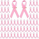 Emballage: 100 pins octobre rose, chacune ayant une dimension approximative de 7,5*4cm. Ruban octobre rose contribue à mobiliser les forces sociales pour prêter attention aux patientes atteintes du cancer du sein et rappeler au public de prêter attention au dépistage du cancer du sein