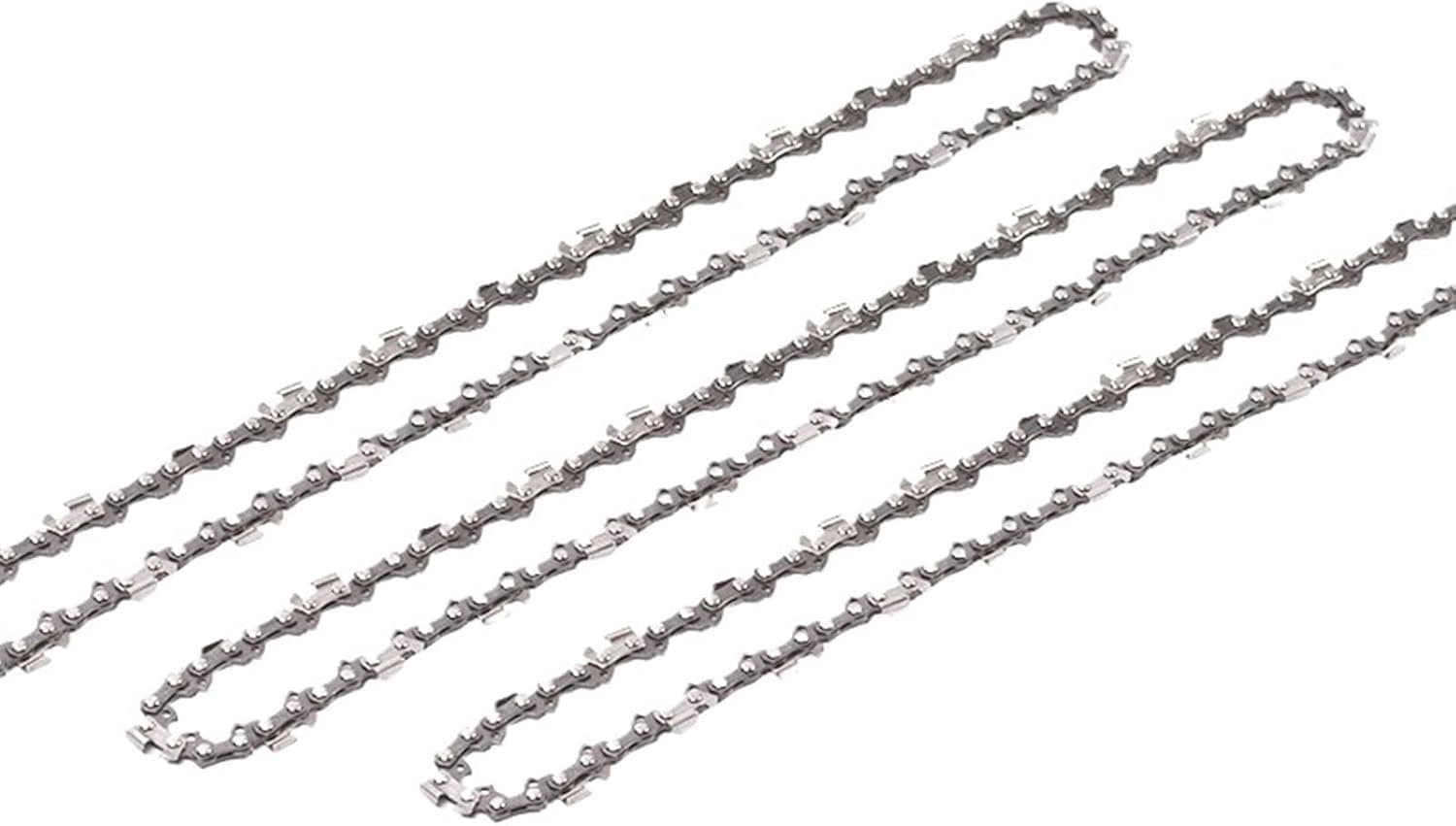 Paquete de 3 cadenas motosierra 10 a 20 pulgadas, paso 3/8, calibre 0,050 (eslabón transmisión 47 12 pulgadas)(14Inch 50Drive Link)