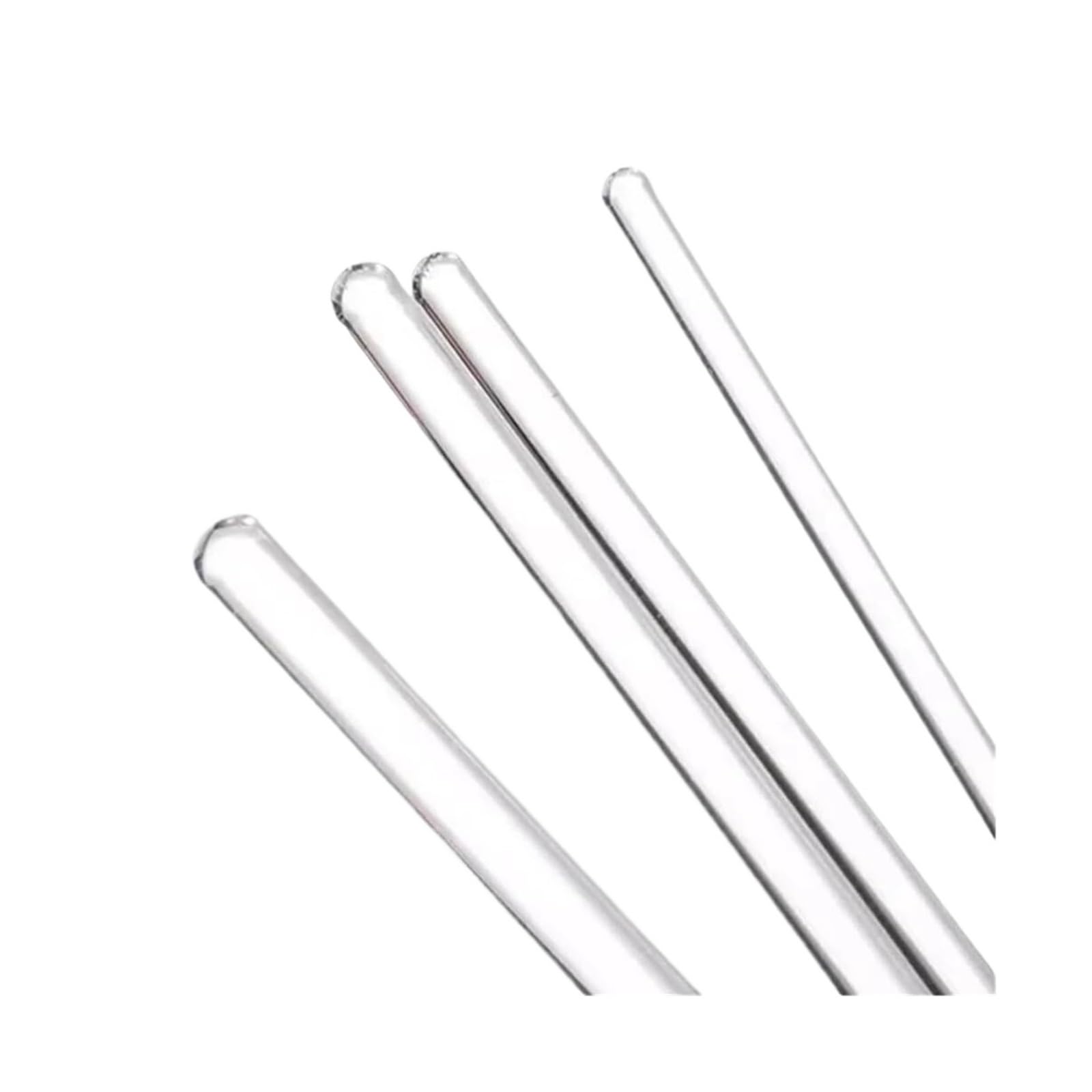 Varilla mezcladora de vidrio con alto contenido borosilicato | Laboratorio transparente 100 Uds 6-8x100-400mm: varilla mezcladora de cabeza redonda de vidrio de borosilicato(8X150mm)