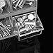 OEMTOOLS 22181 21-Bin Set, Store Small Hardware, 23.625” x 12”, Labels Included, Organization and Storage, Easy to Mount, Gray