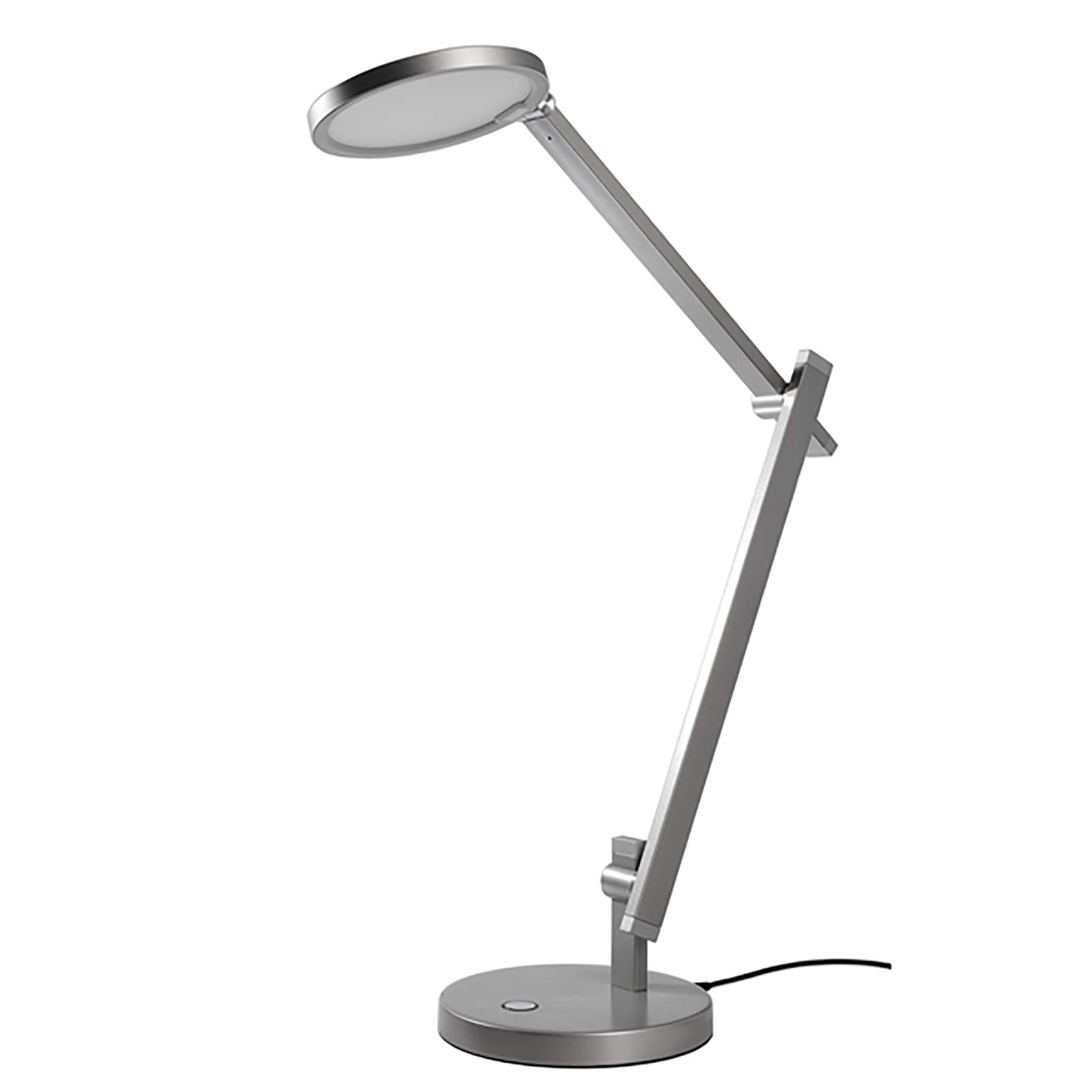 Lampada da tavolo touch LED 12W luce da scrivania ufficio dimmerabile 3000K 230V colore GRIGIO