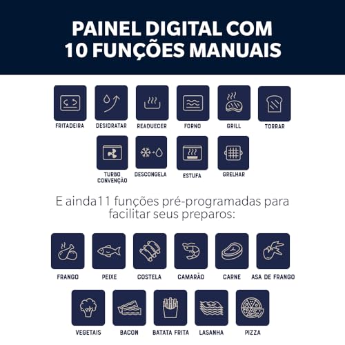 Oster Forno e Fryer 15L Multifunções Compact 10 em 1 OFOR160-127 glide
