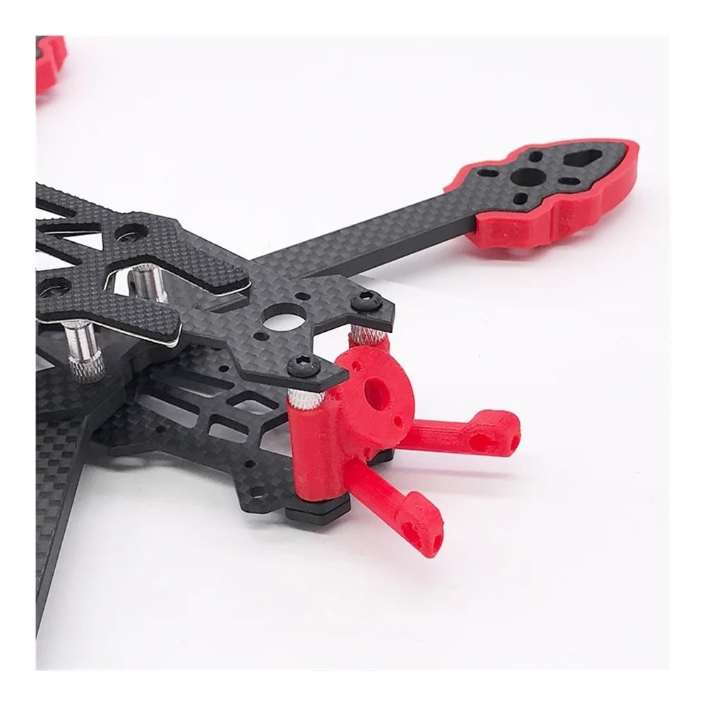 Convient for Le kit de Cadre de 5 Pouces en Fibre de Carbone RC Drone Freestyle FPV Racing Quadcopter avec des pièces de Support imprimées en TPU 3D(Mark4 Frame)