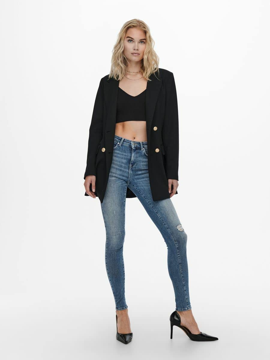 ONLY - Onlpower Life Mid Push, Jeans Donna