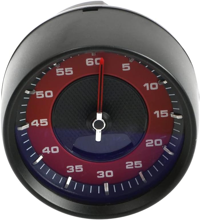 Car Dashboard Clock Panel Bezel,ABS Car Dashboard Panel Cover Trim with Red Stopwatch Fit for PorschePanamera 2017-2021,Red