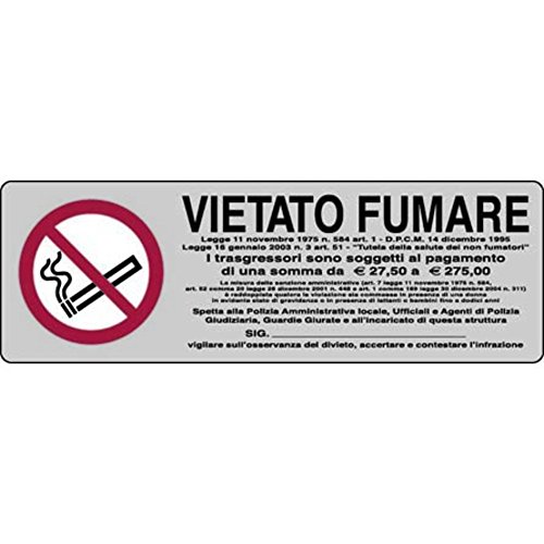 Cart."Vietato Fumare" 5X15Ad