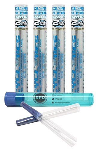 Cyclones Icedream Flavored Pre Rolled Cones Clear (4 Packs) with Rolling Paper Depot Kewl Tube