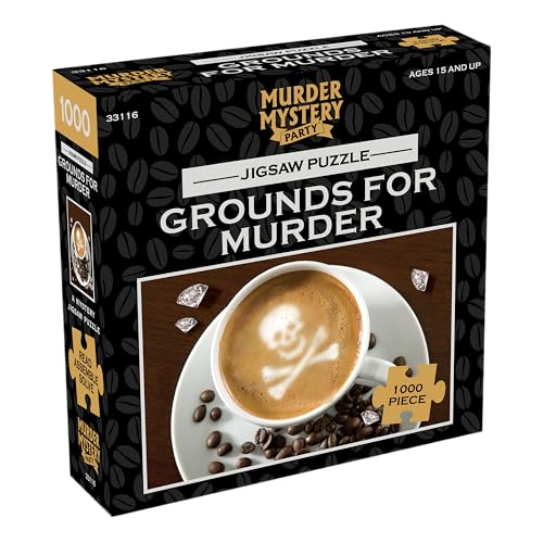 Rompecabezas clásico de misterio BePuzzled 'Grounds for Murder', 1000 piezas miniatura 2