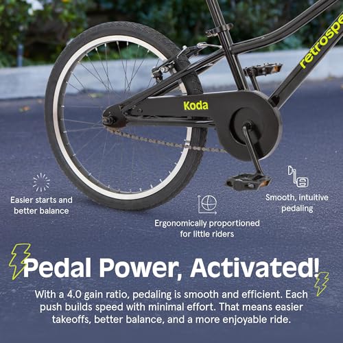 Image of Retrospec Koda Plus Kids Bike for Boys & Girls Ages 6-8 Years - Children's Bicycle, Adjustable Seat & Handlebars