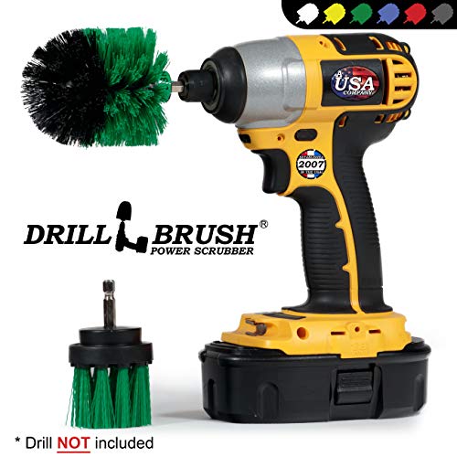 Image of Drill Powered Kitchen Cleaning Brushes - Oven Cleaning Tools - Fridge Stain Remover - Kitchen Cleaning Supplies - Kitchen Scrubbers - Countertop Scrub Brush - Air Fryer Cleaning Kit - Sink Cleaner