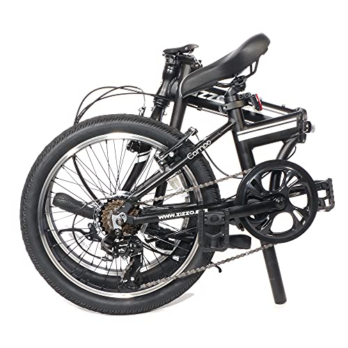 ZiZZO Campo 20 inch Folding Bike with 7-Speed, Adjustable