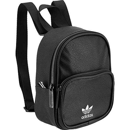 adidas Originals Premium Mini Backpack, Black, One Size, Originals Pu Leather Mini Backpack Fashion