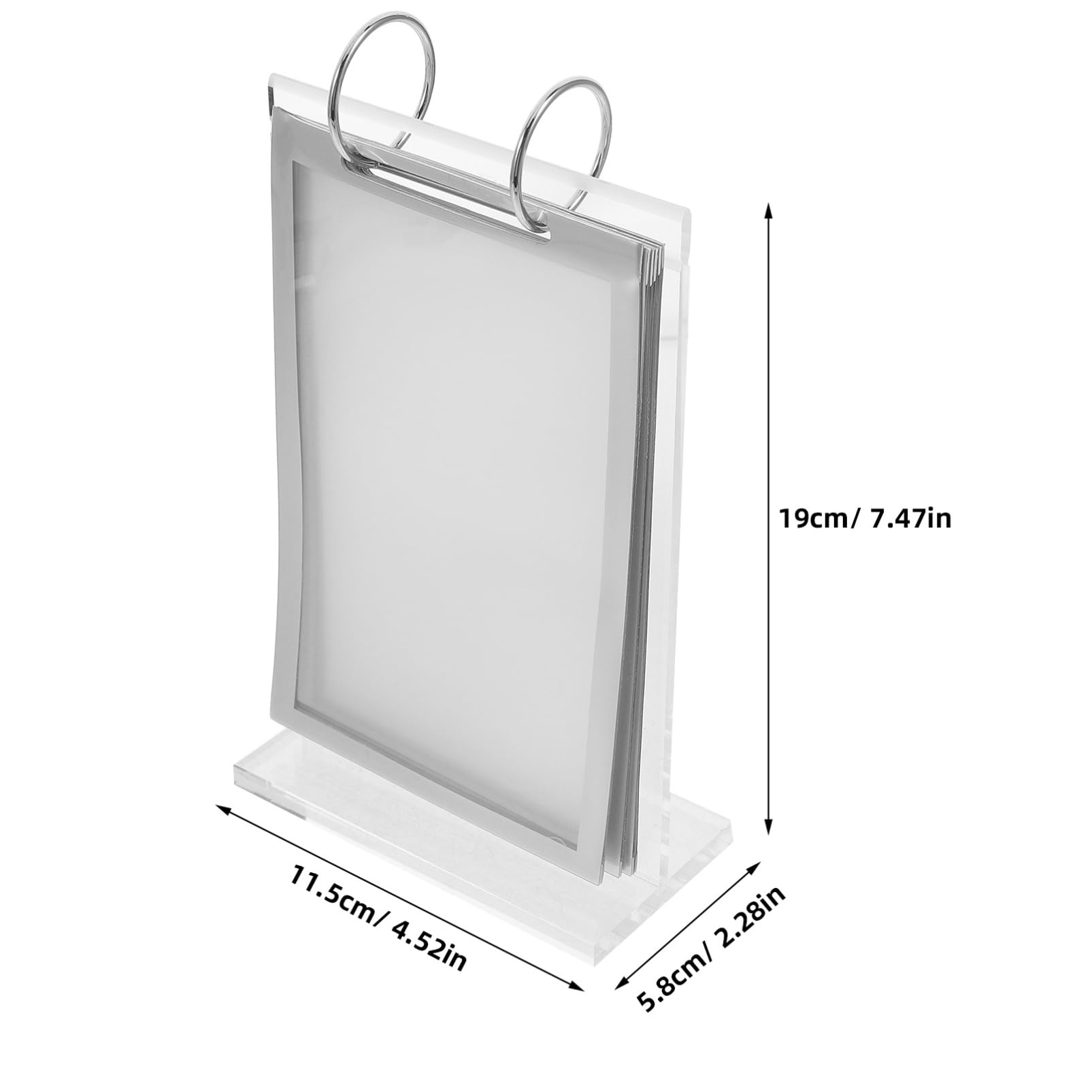SEWACC 5 Elegantes Caballetes Para Exhibir Menús Y Carteles Con Base Para Restaurantes Y Oficinas.