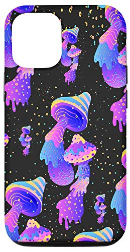 iPhone 12/12 Pro Black Magic Psychedelic Mushoom Cute Cell Phone Case Gift Case