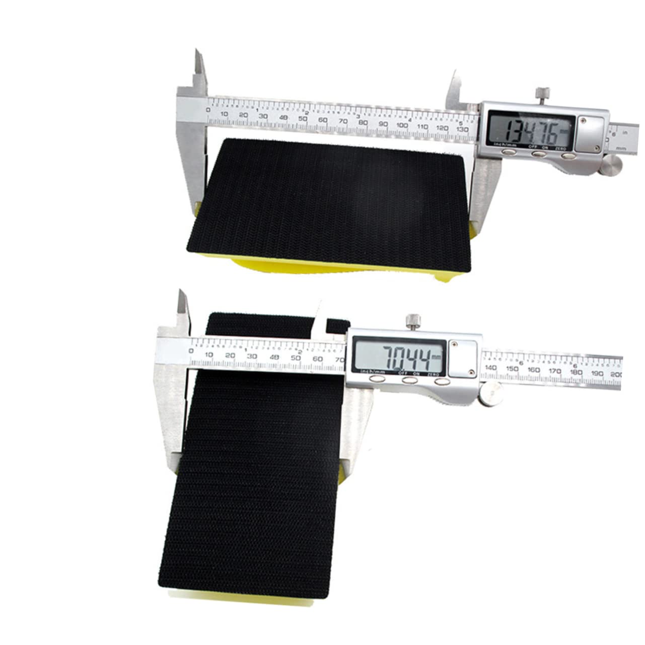 TEHAUX 70x135mm Pu Manual Sanding Disc Holder Abrasive Back Hook Loop for Wood Automotive Polishing