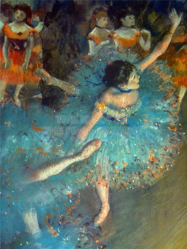 Doppelganger33 LTD Edgar Degas Dancer Old Art Painting Reproduction Large Art Print Poster Wall Decor 18x24 inch Danseur La peinture Grand Art Affiche mur Déco