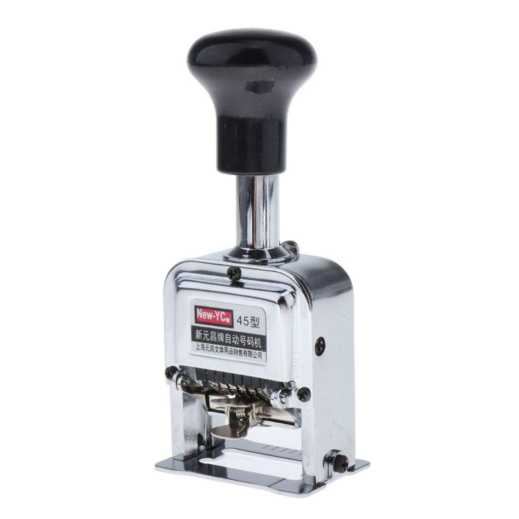 Timbro Paginatore Automatico 6 Digit Acciaio | numerazione progressiva, ricaricabile, per fatture, metallo robusto