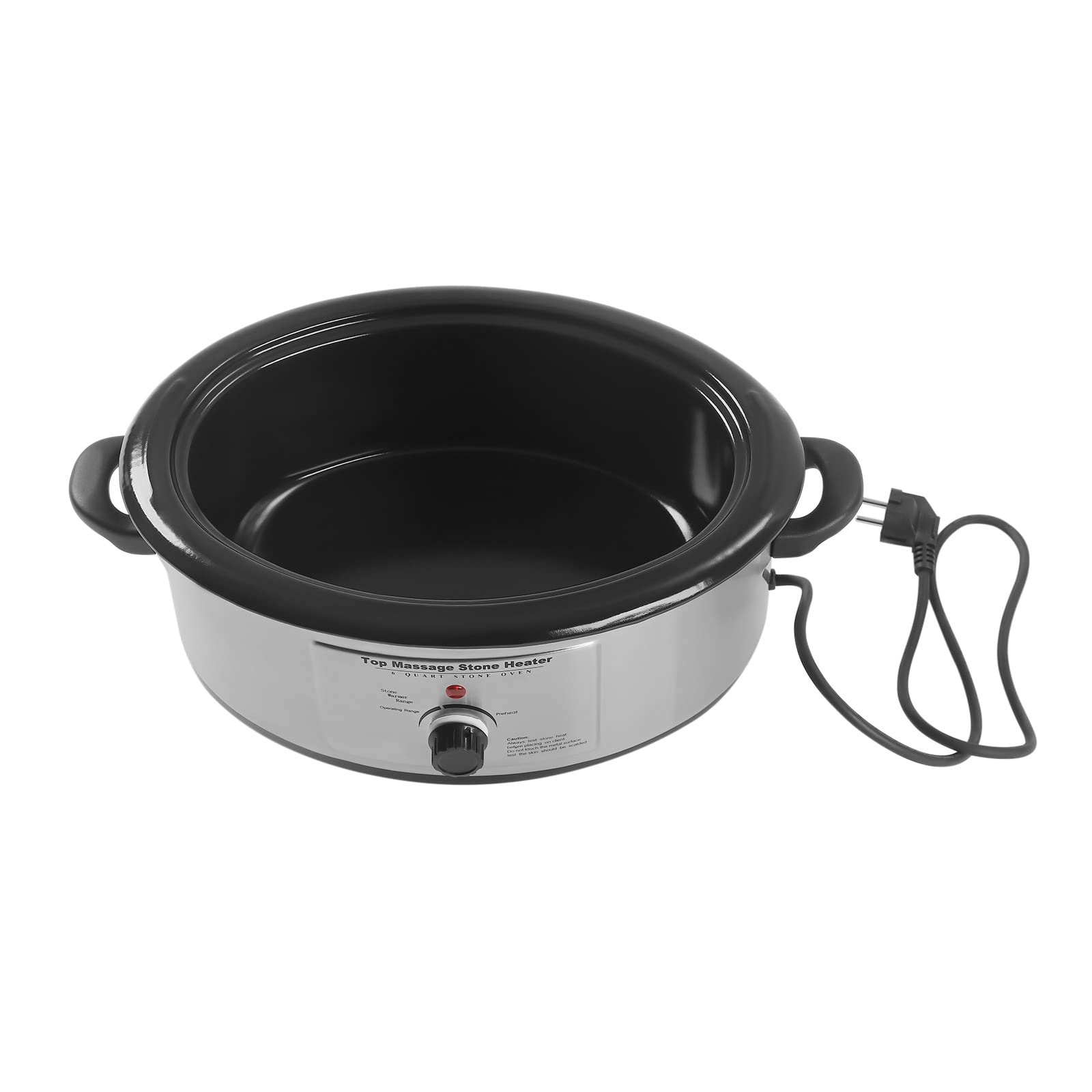 Hot Stone Wärmegerät Massage Set Basic 6 Liter, Heiße Steine Erwärmer mit Temperaturregelung