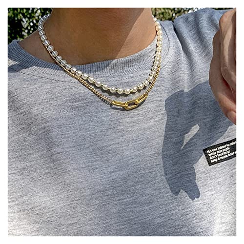 Collier perles d'imitation haut de gamme au design rétro chic - 4