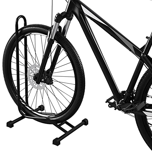 WELLGRO 2 x Fahrradständer - Stahl, sicherer Stand - Farbe schwarz