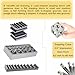SIMOND STORE 41 PC doming Block and Punch Set - Designer Dapping Doming Punch Block Set Jewelry Making Supplies with Wood Base for Metal Forming, Jewelry Making Tools, Coin Ring Making Tools