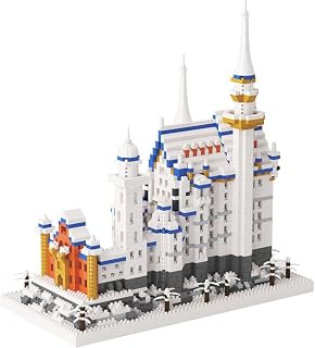 New Swan Stone Castle Building Block Germany Schloss Neuschwanstein Micro Building Set Famous Architecture Model 2790PCS