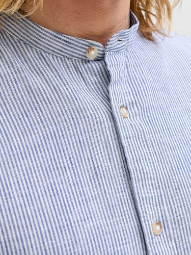 Jjesummer Linen Blend Band Shirt L/S Sn – Ansicht 6