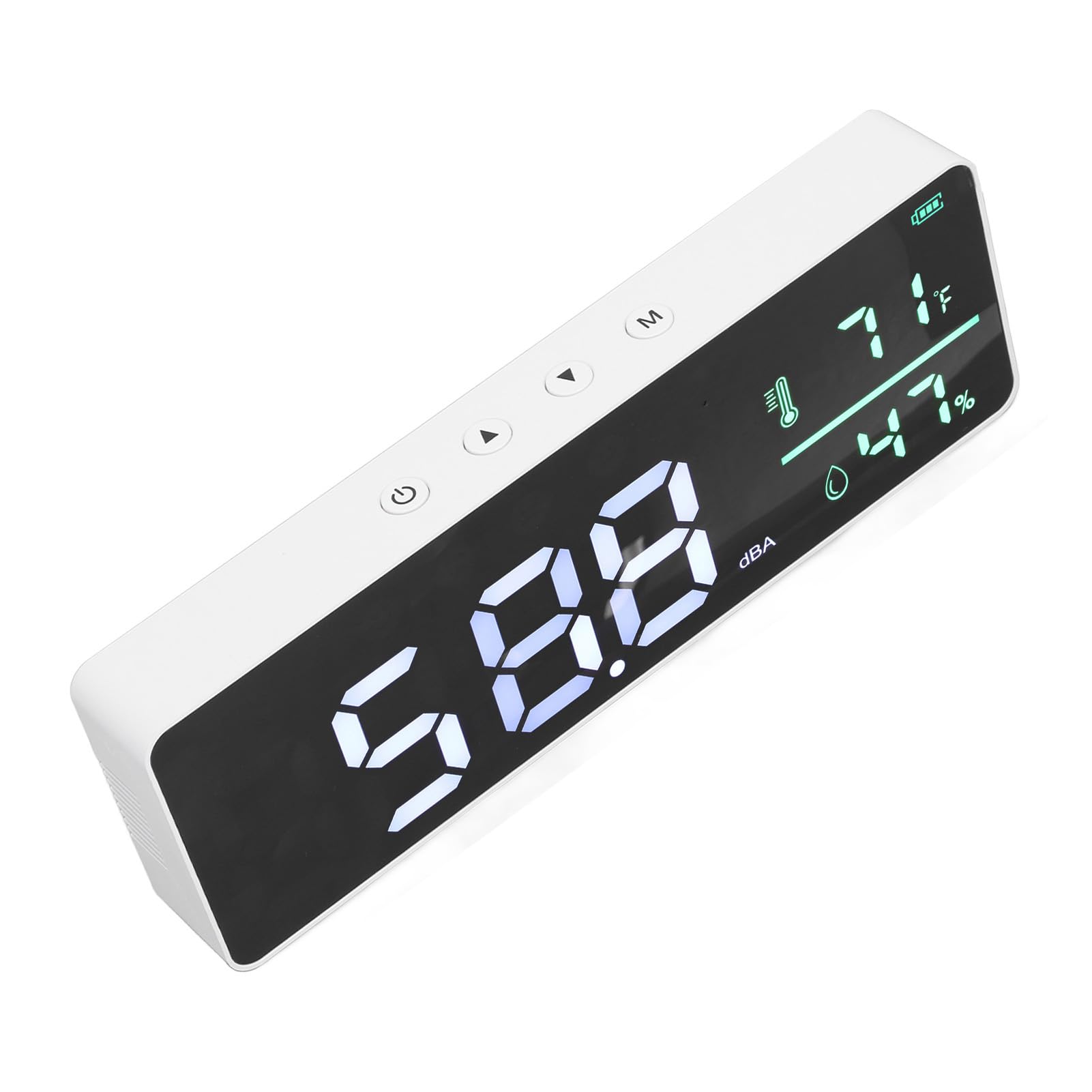 YWBL-WH Medidor de Decibeles 3 en 1, Material ABS, Pantalla LED Grande y