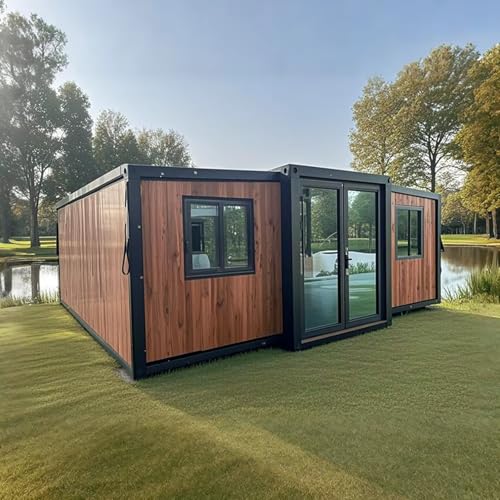 Spacious Interior Container House Tiny Home, Tiny House with Two Bedrooms and Kitchen, Designed as Tiny Houses to Live in for Adults, Prefab Tiny Homes for Sale for Comfortse