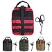 Tactical MOLLE Rip-Away EMT Medical First Aid Utility Pouch (Red with First Aid Patch)