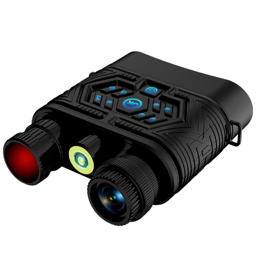 Prismáticos de visión nocturna, prismáticos digitales 4K, pantalla de 3 pulgadas, batería de 5000 mAh, visión amplia de 120° para caza de vida silvestre, camping