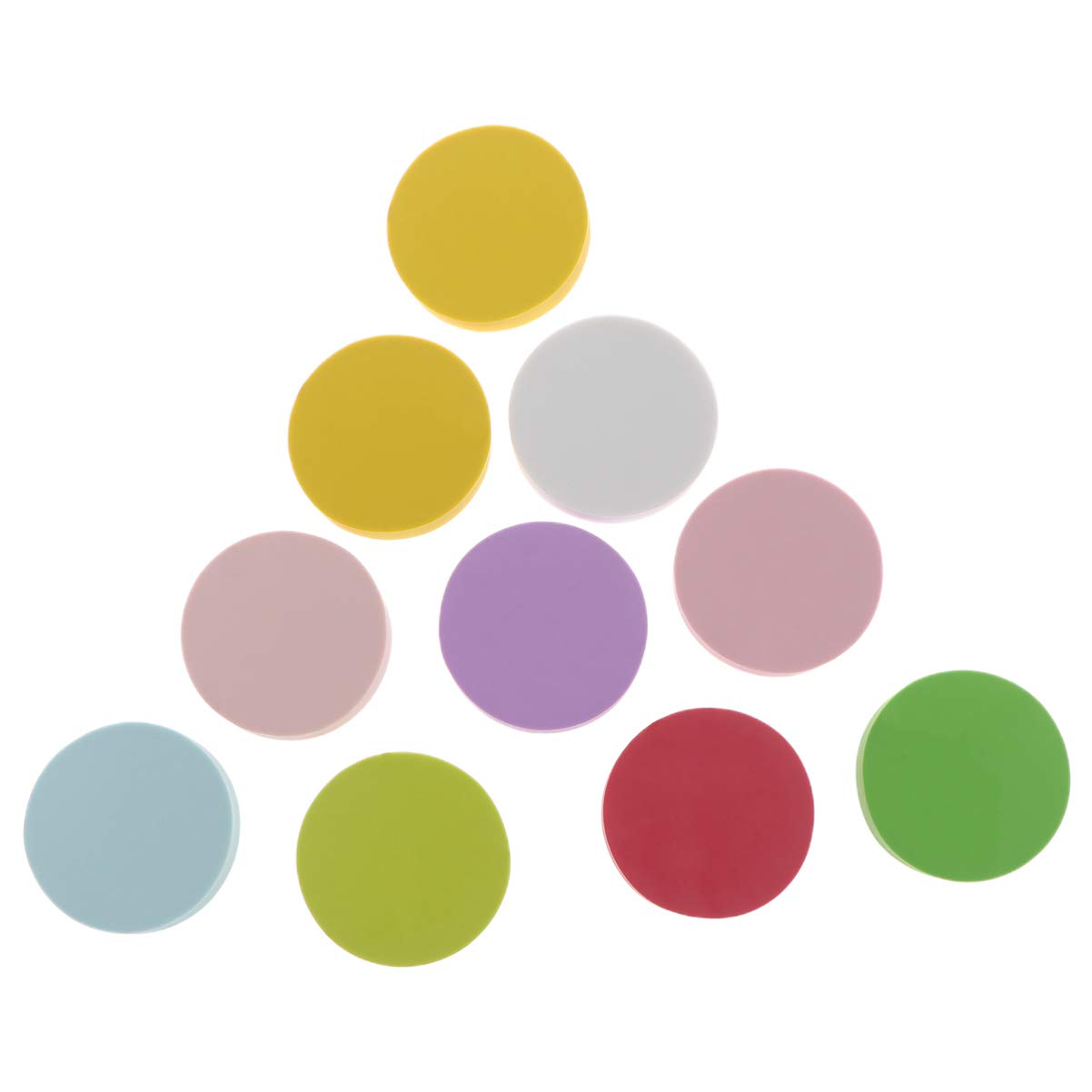 HOODANCOS 10 Pcs Carved Rubber Brick Round Carving Stamps Circle Stamp Stamps for Crafting Craft Stamps Card Making Stamp Block Stamps for Scrapbooking Stamping Block Random Color