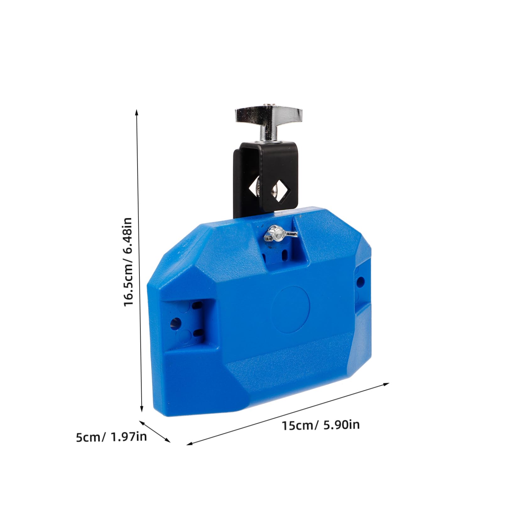 BESPORTBLE Percussion Instrument Cowbell Kit Professional Mounted Cowbell with Smooth Edges Easy Installation for Drum Band Accompaniment for Beginners Pros