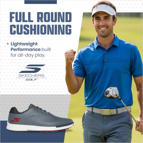 Image of Skechers Men's Tempo Waterproof Golf Shoes | Golf, Waterproof, GOGA MAX, ECO FLIGHT, GRIPFLEX Spikeless Outsole, Breathable, Lightweight