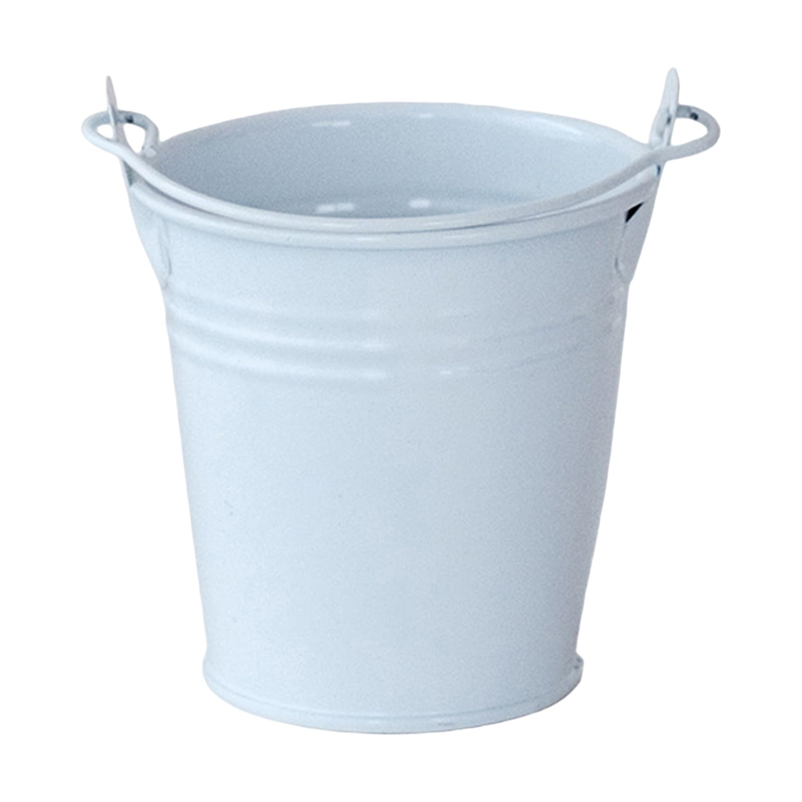 Glifora Storage Bucket with Handle - Thickened Anti-Rust Iron Container, Flower Pot Desktop Organiser for Makeup Brush and Pen