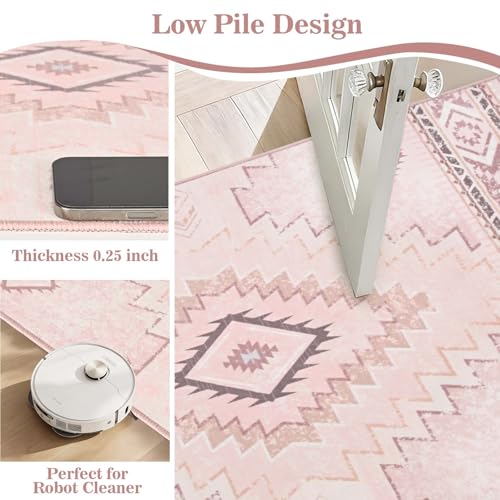 Tapete Lavable Yinhua Rosa 2x3 Antideslizante miniatura 4