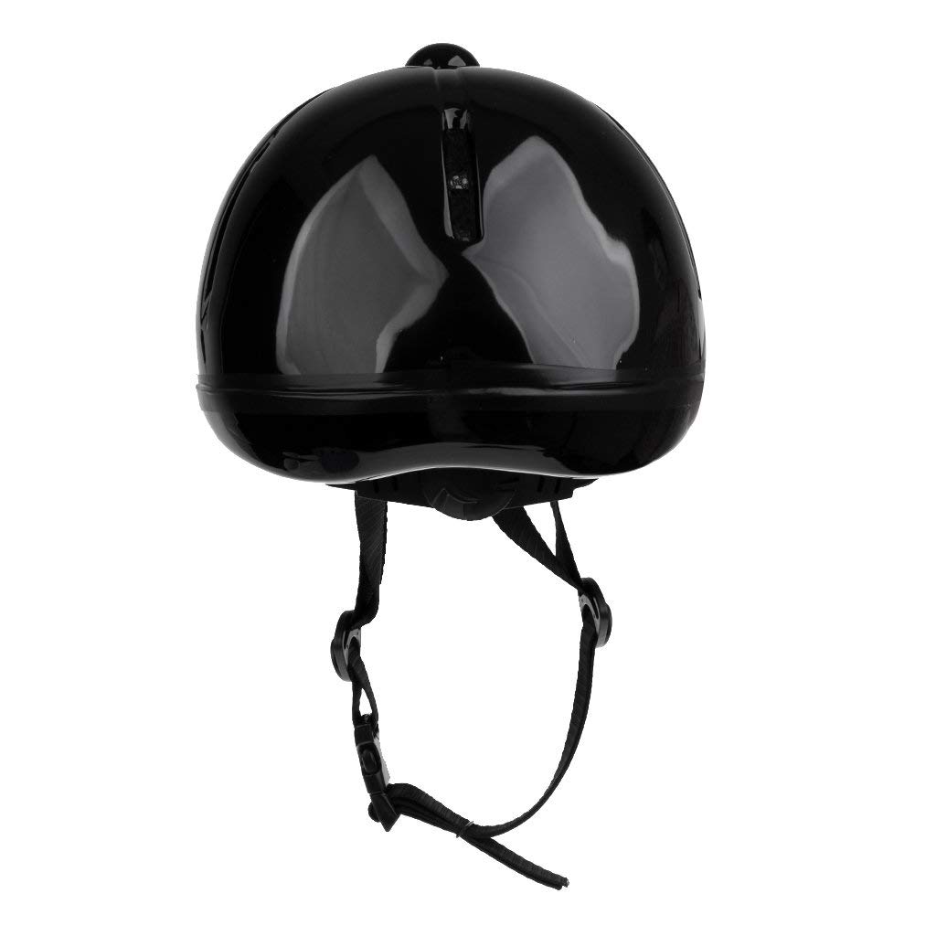 Casco da equitazione regolabile per bambini, per sport e cavalli, nero