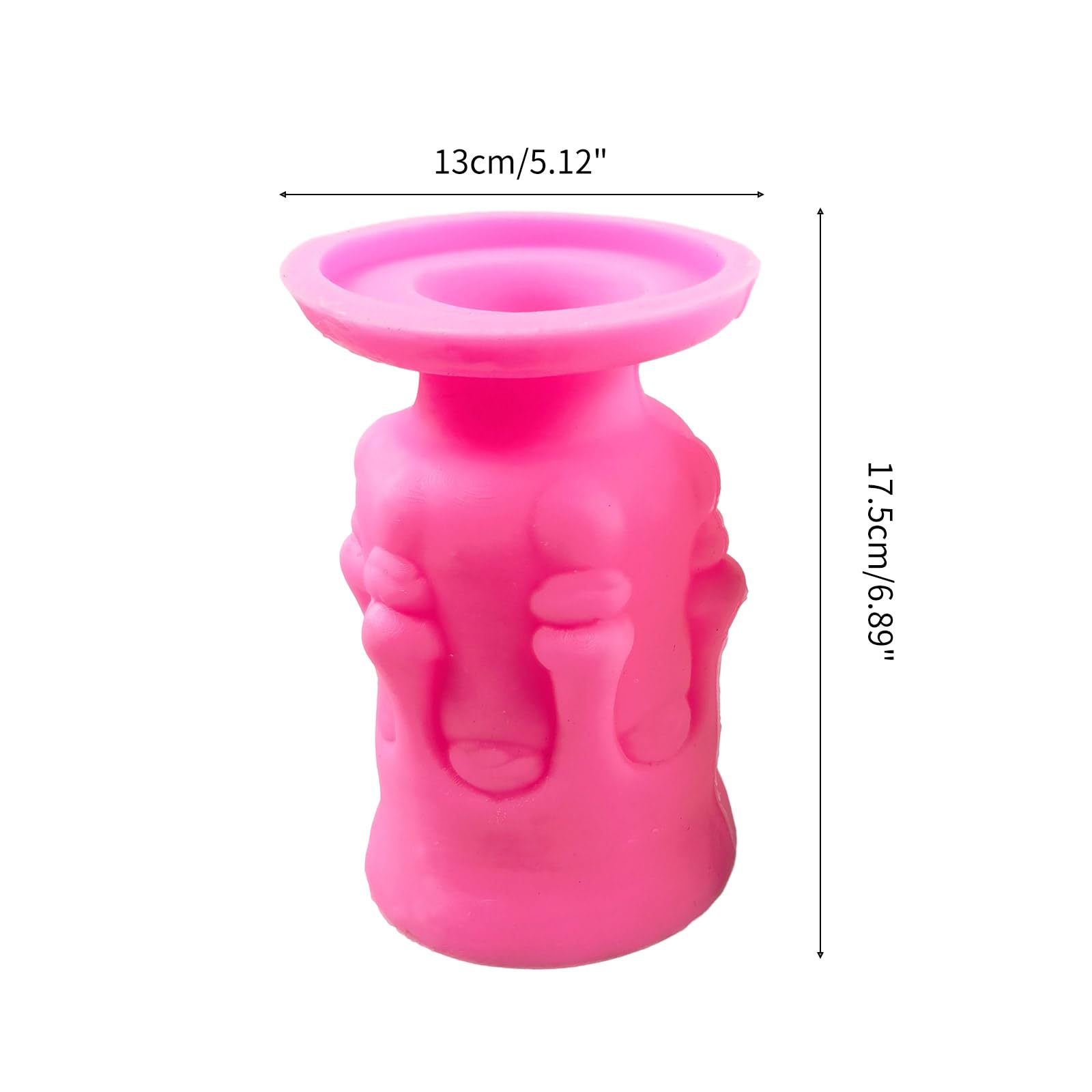 Stampi per vasi per piante in calcestruzzo a forma di volto umano per realizzare a mano giardinaggio stampi in silicone per fioriera