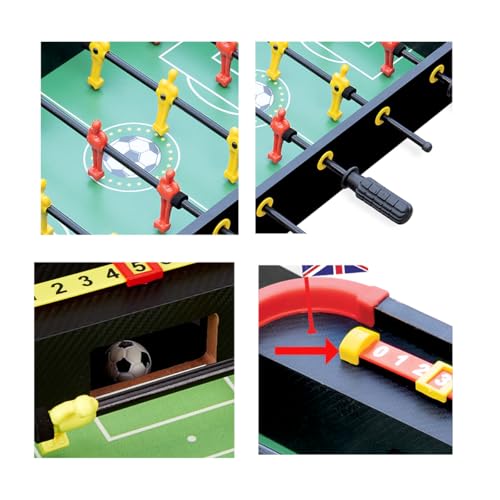 Image of Amazon Brand - Jam & Honey 2-in-1 Foosball Table & Fastest Finger First Game 6+ Years, Tabletop Soccer Indoor Family Game, Multicolour, BIS Certified Child Safe