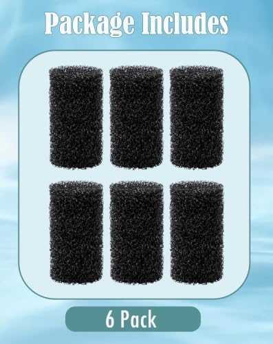 Image of 6 Pcs Prefilter Sponge Filter Compatible with Fluval AC20 /AC30 /AC50 Power Filter Replacement Foam Sponge for Freshwater Saltwater Aquariums, Protect Small Fish Shrimp and Fry