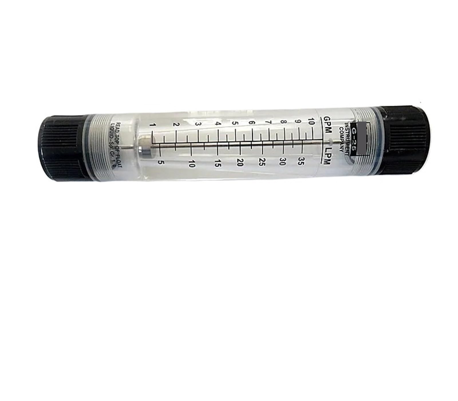 Medidor de Flujo de tubería LZT-25G 2-16GPM/10-60LPM (6 roscas internas), medidor de Flujo rotámetro LZT25G, Herramientas de Flujo de Agua líquida de Acero Inoxidable