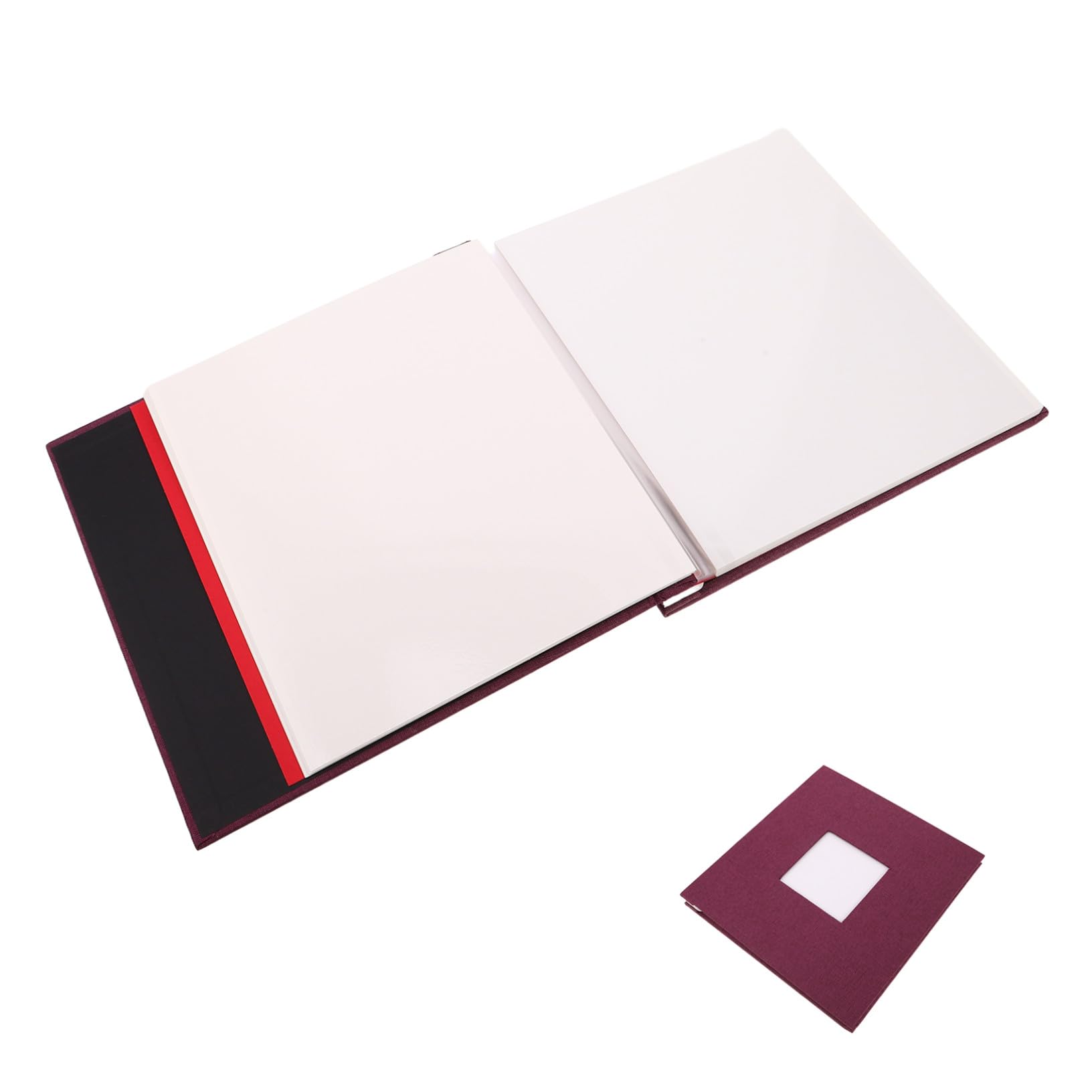 Album de bricolage violet avec pages noires pour scrapbooking créatif Alipis